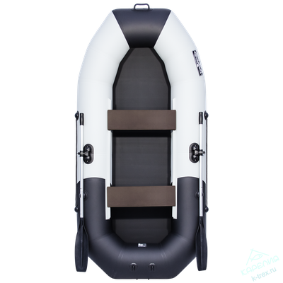 Лодка ПВХ Мастер Лодок Таймень NX270 &quot;Комби&quot; Св.Серый / Чёрный