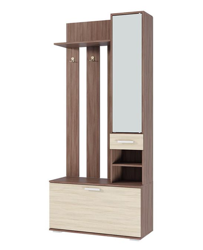 Сорренто Прихожая 910х2020х345 Ясень шимо светлый/ясень шимо темный