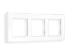Рамка 3-ая Белое стекло органическое, коллекция ARCTIC - Ambrella Volt - ALFA