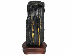 Турмалин черный, крупный кристалл на подставке, Бразилия (235*115*77 мм, 3385 г) №27636