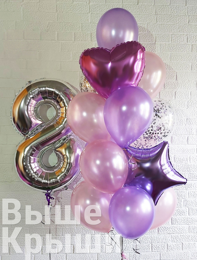 Сет "Агат" (16 шариков + 1 цифра)