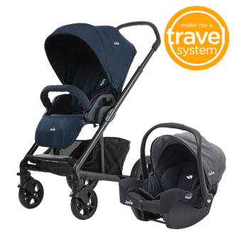 Прогулочная коляска Joie Chrome DLX 2 в 1 Travel System