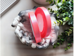 Лента атласная 1.2 см., рулон (23м.), ТЕМНЫЙ РОЗОВЫЙ