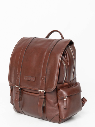 Кожаный рюкзак Montalbano Premium brown (арт. 3097-53)