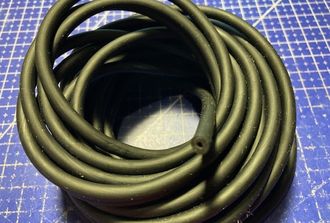 Latex hose for fuel 1.7x4.5 mm, black