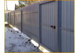 Забор из профлиста - д. Куда