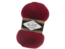 Lanagold (Alize) пряжа цвет № 390 вишня