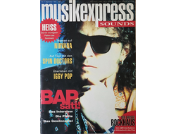 Musikexpress Sounds Magazine September 1993 Bap, Иностранные музыкальные журналы, Intpressshop
