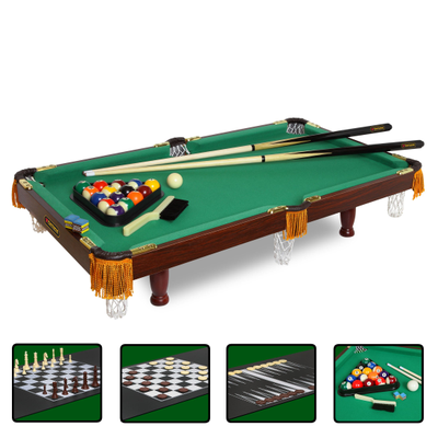 Бильярдный стол Fortuna Пул 3фт 4 в 1 с комплектом аксессуаров