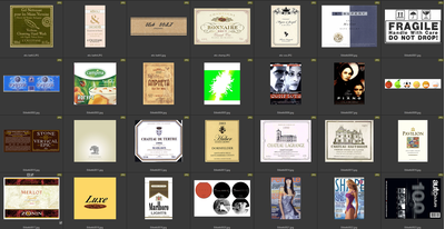 Этикетки, обложки