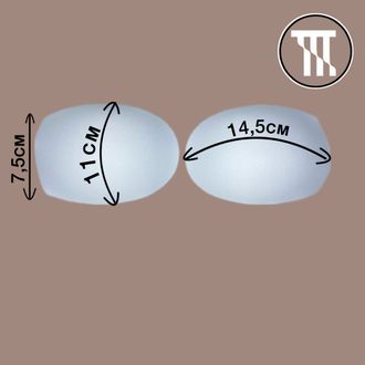 Формованные чашки, цв. Белый, р-р M