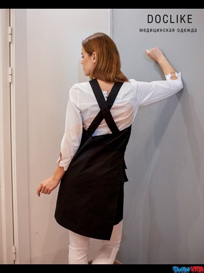 Фартук медицинский DOCLIKE DL015 черный