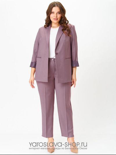 Модель: 2961-1. Женский классический костюм в цвете "пыльная роза"