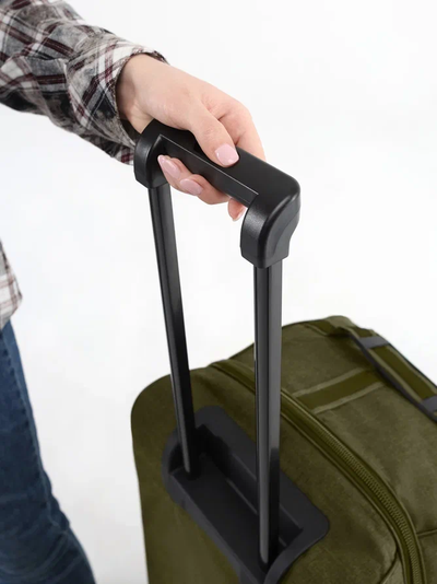 Дорожная сумка на колесах с выдвижной ручкой, хаки