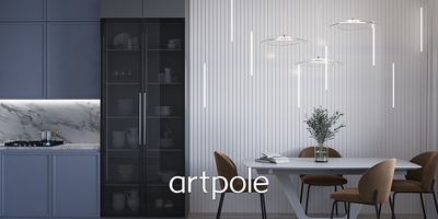 Гипсовая панель VECTOR + LED артикул M-0055