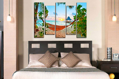 Модульная картина "Райское наслаждение"