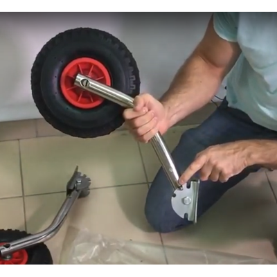 Колеса транцевые ИВ Ёжик 57 см оцинковка - MNELODKU.RU