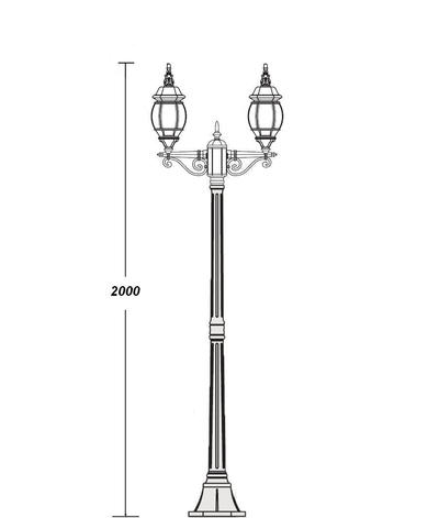 Парковые светильники  America S Abg (h=2.0м)