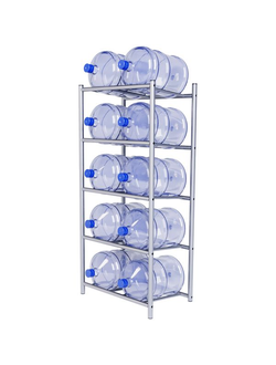 Стеллаж для 10 бутылей «Аква-10» (КРУГЛАЯ ТРУБА)