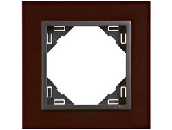 Efapel 90910 TBS, Рамка анимато, 1 пост, темно-красный/серый