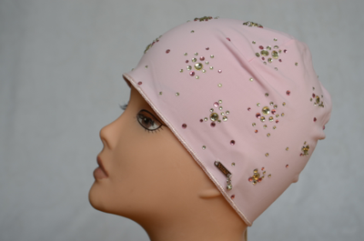 Розовая шапка для плавания с украшениями Vizio Италия 5024
