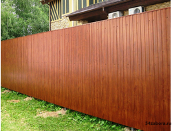 Забор из профлиста с имитацией под дерево 54забора