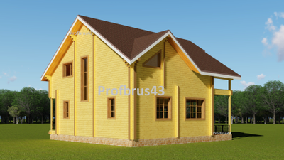 Домокомплект из клееного бруса "Нагорск-2", 136 м2