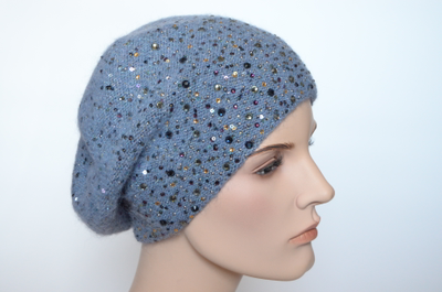 Vizio Италия 6917 голубой берет стразы сваровски фото