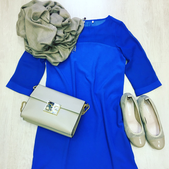 Платье синее