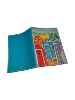 Обложка на паспорт с принтом "Домики"