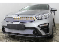 Защита радиатора KIA Cerato 2018- chrome низ