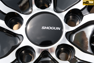 Комплект дисков R16 7,0J ET+40 5*100 Shogun RF-X Черный с полированными лучами и ободом (S220)