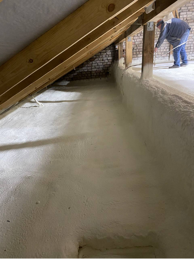 Утепление чердачного перекрытия пенополиуретаном