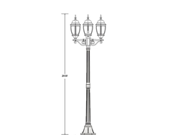 Парковые светильники ARSENAL S3 (2.0m)