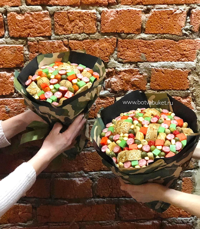 Мужской букет "Милитари"