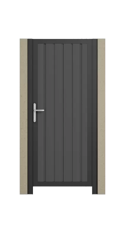 Клитка Alutech с заполнением из сэндвич-панелей с рисунками микроволна, филенка, S, L, M‑гофр толщиной 45 мм 1000х2000мм (ШхВ)