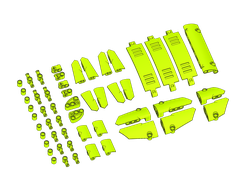 Комплект оригинальных панелей LEGO Technic 52 шт., Lime