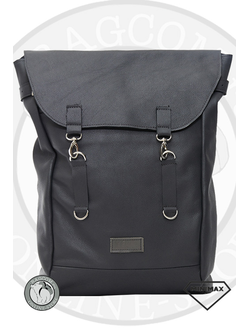 Темно-серый кожаный рюкзак Kerk Name