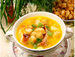 Суп гороховый с курицей