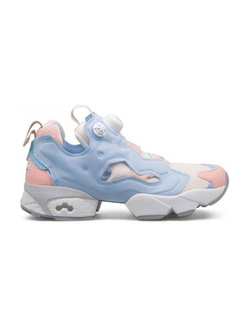 Кроссовки Reebok classic insta pump fury голубые с розовым