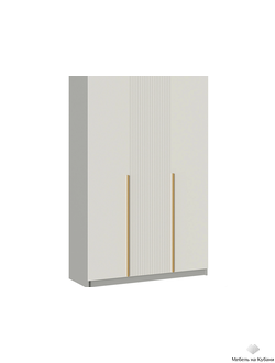 Селена ШК-001 Шкаф 3-х створчатый  Шиншилла серая / Кварц грей софт