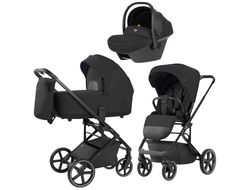 Коляска 3в1 Carrello Alfa Rock Black 2025 (Nova)