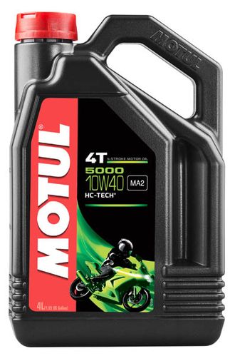 Масло моторное для 4-x тактных двигателей Motul 10W40 5000 4T  SL/MA2 - 4 Л (104056)