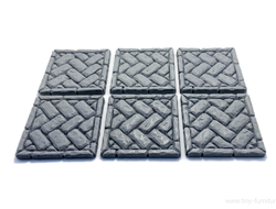 Brickwork floor tiles 1.5&quot; №01