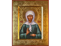 Матрона Московская, святая блаженная, Чудотворица. Рукописная икона.