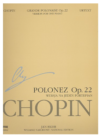 Chopin, Frédéric. Grande Polonaise op.22 for piano and orchestra (version for 1 piano). National Edition vol.16 A 14b
