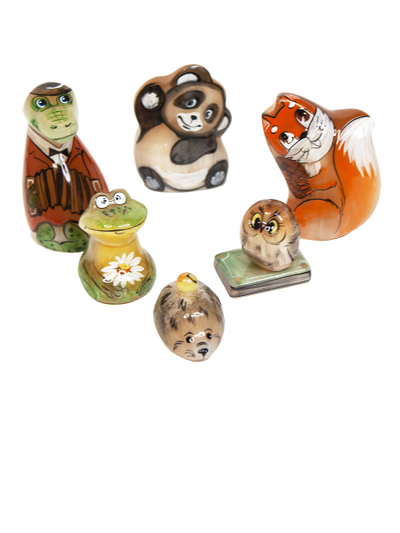 Фигурки из камня селенит в ассортименте