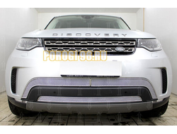 Защита радиатора Land Rover Discovery V 2017- (3 части) chrome PREMIUM