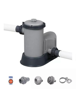 Bestway 58389 BW Картриджный фильтр-насос 5678л/ч, картридж III, для бассейнов от 488 до 549 см