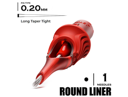 1 LLT-T / 0,20mm -  Round Liner Long Taper Tight - CARTEL